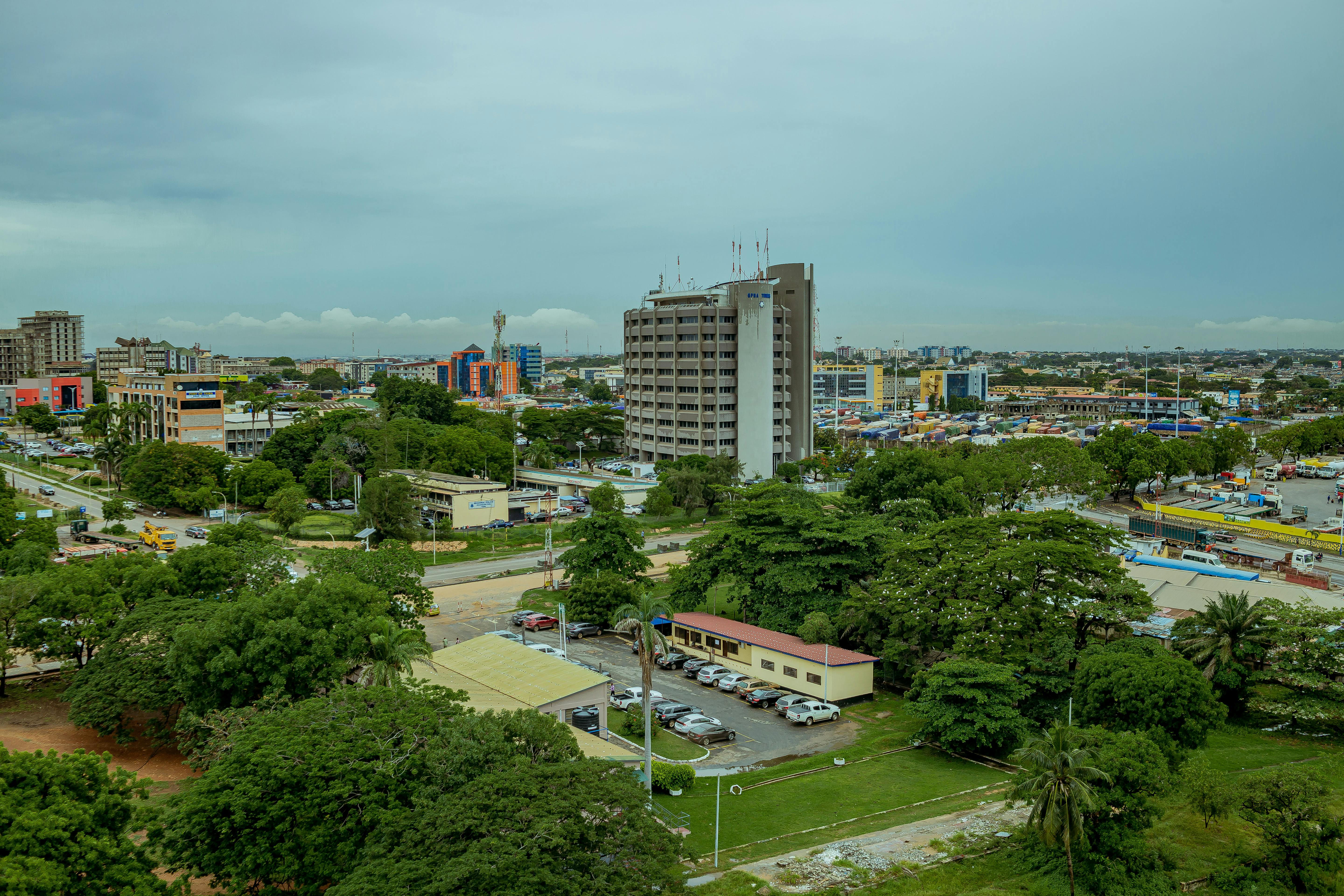 Accra Ghana cityscape — modern skyline of West Africa's commercial capital